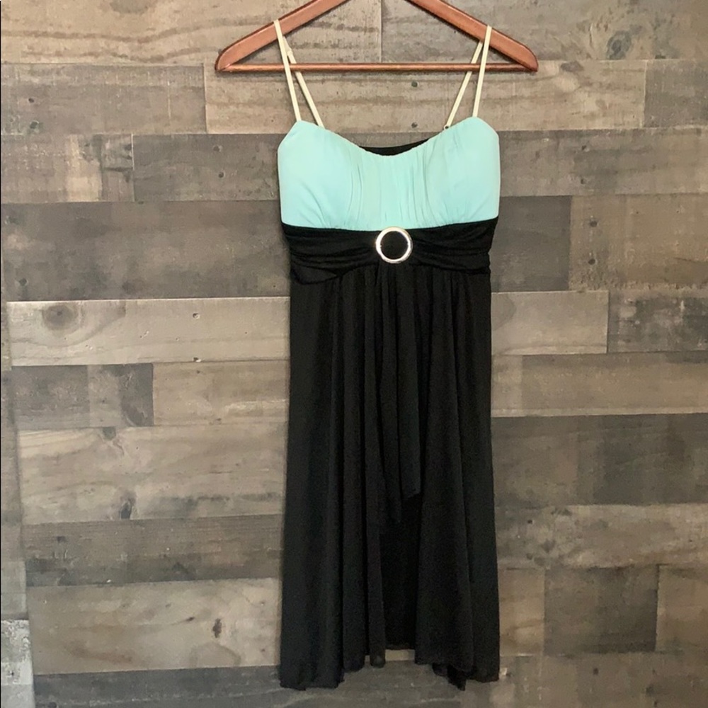Black and Blue Ruby Rox Formal Dress